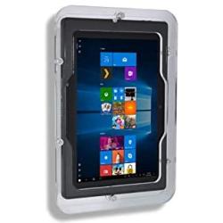TABcare Security Anti-Theft Acrylic Case for MS Surface Go Used as Kiosk, POS, Store, Show Display. Configured as VESA, Wall Mount, Desktop Stand (Clear, Desktop Stand)