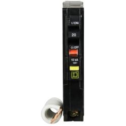 Square D by Schneider Electric QO120GFICP QO Qwik-Gard 20 Amp Single-Pole GFCI Circuit Breaker