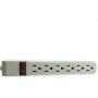 6 Outlet Surge Protector 15A 120V with Flat Rotating Plug 6ft Power cord 3 Prong 6 Outlet Power Strip with 6 Feet Power Cable and 360 Degree Rotating Plug, Gray CNE471551 (2 Pack)