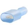 AIRIC Male Spade Connector 16-14 Gauge 100PCS Nylon Fully Insulated Male Wire Quick Disconnects Spade Terminal Connectors Blue, 0.250in