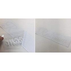 Rockmount Electronics - Restroom - UV Resistant, Waterproof, Durable - Peel & Stick Wall Door Decor Decal Sticker Quote Vinyl Mural Art Script Vinyl Lettering - 9.5'' x 2.5'', White