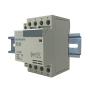 Electrodepot 60 Amp 4 Pole Normally Open Contactor, 110-120V Coil, Motor Load 40A, Lighting 63A Bundle with Slotted Steel Zinc Plated DIN Rail, 35 Millimeters x 6 Inches – 1 Piece with 2 Number 10 Screws