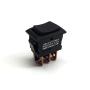 GAMA Electronics Mini 3 Position Double Pole Momentary On-Off-Momentary On Rocker Switch DPDT