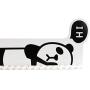 ExcelityFashion Computer Monitor Side Panel Multifunction Memo Pad Transparent Message Board Sticky Board (Hi Panda-Right)