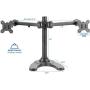 VIVO Freestanding Dual Computer Monitor Mount, Fully Adjustable VESA Stand with Base for Two (2) Ultra Wide Screens up to 38'' (STAND-V102AF)