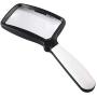 Insten Large Foldable Magnifying Glass for Reading with Dimmable Led Light, Carry Pouch Included