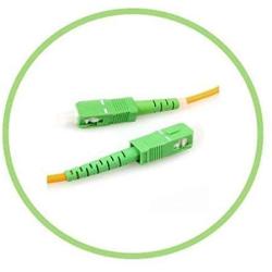 PacSatSales - Fiber Optic Patch Cable - Single Mode - SIMPLEX - OS1-9/125um (15M, SC/APC to SC/APC)