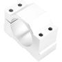 Aluminum CNC Spindle Motor Mount Bracket Clamp with Screws 52mm Diameter, Silver Spindle Mount Bracket