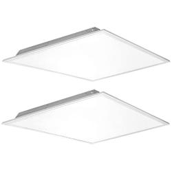(2 Pack) Kadision 2x2 FT LED Flat Panel Light 40W, 5200LM 5000K Daylight 100-277V Recessed Troffer Fixture, 0-10V Dimmable Back Lit Commercial Ceiling Lights