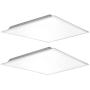 (2 Pack) Kadision 2x2 FT LED Flat Panel Light 40W, 5200LM 5000K Daylight 100-277V Recessed Troffer Fixture, 0-10V Dimmable Back Lit Commercial Ceiling Lights