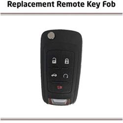 Keyless Entry Remote Key Fob & Silicone Cover fit Buick Allure Encore Lacrosse Regal Verano, Chevy Camaro Cruze Equinox Impala Malibu Sonic GMC Terrain 2010 2011 2012 2013 2014 2015 2016 2017