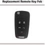 Keyless Entry Remote Key Fob & Silicone Cover fit Buick Allure Encore Lacrosse Regal Verano, Chevy Camaro Cruze Equinox Impala Malibu Sonic GMC Terrain 2010 2011 2012 2013 2014 2015 2016 2017
