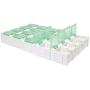 Magic&shell SMD SMT Case 20PCS White Electronic Components Box Laboratory Resistor Parts Containers Mini Storage Box with Transparent Lids