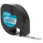 DYMO - DYM16952 Authentic LetraTag Labeling Tape for LetraTag Label Makers, Black Print on Clear pastic Tape, 1/2 W x 13 L, 1 roll (16952)