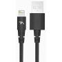 Tech Armor Apple MFi Certified Lightning Cable to USB A - 6FT Black - Tough-Braided Extra-Strong Jacket - Sync/Charge iPhone & iPad