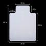 SOMOLUX Office Chair Mat with Lip for Hardwood Floor Computer Desk Swivel PVC Plastic Mat Clear Over Sized and Rolling Delivery, Protect Hard Flooring in Home and Office 48 x 36 inches