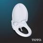 TOTO SW2044#01 C200 Electronic Bidet Toilet Cleansing Water, Heated Seat, Deodorizer, Warm Air Dryer, and PREMIST, Elongated, Cotton White