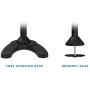 Mount-It! Free Standing Dual Monitor Stand | Double Arm Desk Mount Fits Two x 21 24 27 Inch Computer Screens | 2 Heavy Duty Full Motion Adjustable Arms | VESA 75 100 Compatible | Grommet Base Included