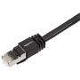 Amazon Basics RJ45 Cat 7 High-Speed Gigabit Ethernet Patch Internet Cable, 10Gbps, 600MHz - Black, 1-Foot