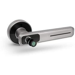 Geek Smart Fingerprint Door Lock - Biometric Door Knob Keyless Entry Door Locks for Homes/Apartments/Office/AirBnB/Hotels (Silver)