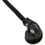 Amazon Basics Flat Plug Grounded Indoor Extension Cord with 3 Outlets, Black, 8 Foot