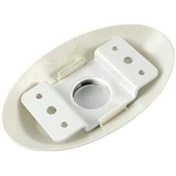 QualGear QG-PRO-PM-CA-W Pro-AV Single Joist Ceiling Adapter for 1.5'' Npt Threaded Pipe Projector Accessory