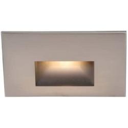 WAC Lighting WL-LED100-C-BN LED Step Light Rectangular Scoop in Brushed Nickel