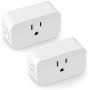LINGANZH Smart Plug 2 Pack, Mini WiFi Smart Socket Compatible with Alexa Echo Google Home, No Hub Required, Timer Schedule, Smart WiFi Plug Outlet Remote Control Your Devices from Anywhere