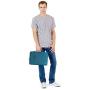MOSISO Laptop Sleeve Compatible with MacBook Air 11 inch, 11.6-12.3 inch Acer Chromebook R11/HP Stream/Samsung/ASUS/Surface Pro X/7/6/5/4/3, Polyester Multifunctional Briefcase Bag, Deep Teal