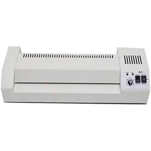 BAOSHISHAN Thermal Laminator A3/A4 Film Laminating Machine with Four Roller System Hot&Cold Fast Warm-Up Reverse Function 110V/220V