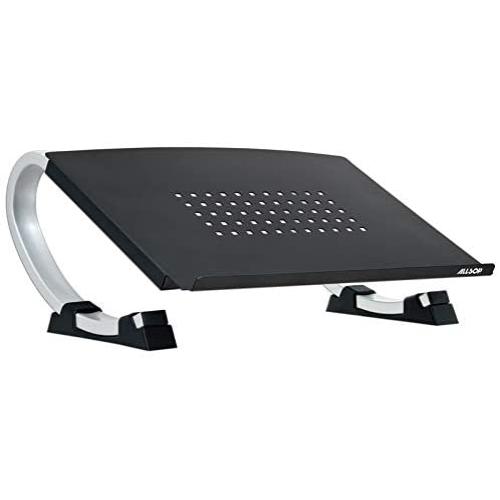 Allsop Redmond Adjustable Laptop Stand, Vented Curved Sturdy Metal Ergonomic Riser