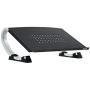 Allsop Redmond Adjustable Laptop Stand, Vented Curved Sturdy Metal Ergonomic Riser