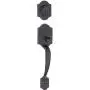 Amazon Basics Handleset with Shelby Lever - Single Cylinder - Oil Rubbed Bronze