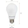 SYLVANIA 40821 LED A19 60W Equivalent, Efficient 8.5W, Soft White Color Temperature 2700K, 8 Pack