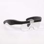HEALLILY Head Magnifier Glasses LED Magnifying Visor with Light for Reading Jewelers Crafts Watch Electronic Repair