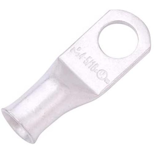 SELTERM UL Listed Marine Grade Wire Lugs, Battery Cable Ends, Tinned Copper Eyelets, Tubular Ring Terminals, Closed End Crimp Connectors — (8 AWG to 250 MCM)