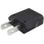 US Plug Adapter, Small European to US Plug Adapter, Black European to American Outlet Plug Adapter, EU to US Adapter, Fireproof Safe Europe/Asia to USA/Canada Travel Power Plug Adapter (2-pack)