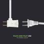 TOPGREENER Table-Top Plug in Dimmer for Table or Floor Lamps, Slide Control, works with Incandescent and Dimmable LED 360 Watt Bulbs Off at lowest dim, 6ft Cord, 120V 60Hz, TGTTDL300-W, White