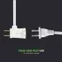 TOPGREENER Table-Top Plug in Dimmer for Table or Floor Lamps, Slide Control, works with Incandescent and Dimmable LED 360 Watt Bulbs Off at lowest dim, 6ft Cord, 120V 60Hz, TGTTDL300-W, White