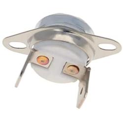 Fielect KSD301 Thermostat 230°C/446°F Normally Closed N.C Snap Disc Limit Control Thermal Switch Microwave Thermostat Silver Tone Bent Feet 5pcs
