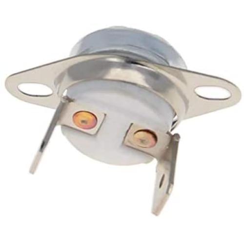 Fielect KSD301 Thermostat 230°C/446°F Normally Closed N.C Snap Disc Limit Control Thermal Switch Microwave Thermostat Silver Tone Bent Feet 5pcs