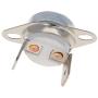 Fielect KSD301 Thermostat 230°C/446°F Normally Closed N.C Snap Disc Limit Control Thermal Switch Microwave Thermostat Silver Tone Bent Feet 5pcs