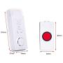 Smart Caregive Pager Home Safety Patient Calling Button Alert Alarm System Wireless Alarm Emergency Call Button Elderly Monitor Caregiver Personal Pager for Elderly Kids (2 for 1)