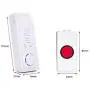 Smart Caregive Pager Home Safety Patient Calling Button Alert Alarm System Wireless Alarm Emergency Call Button Elderly Monitor Caregiver Personal Pager for Elderly Kids (2 for 1)