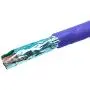 Monoprice Cat6A Ethernet Bulk Cable - Network Internet Cord - Solid, 550Mhz, FTP, CMR, Riser Rated, Pure Bare Copper Wire, 10G, 23AWG, No Logo, 1000ft, Blue