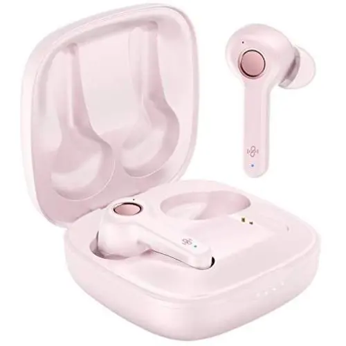 Wireless Earbuds, Upgraded Boltune Bluetooth V5.2 in-Ear Stereo Wireless Headphones USB-C Quick Charge Bluetooth Earbuds IPX8 40Hours Play Time-Pink Wireless Earbuds, Upgraded Boltune Bluetooth V5.2 in-Ear Stereo Wireless Headphones USB-C Quick Charge Bluetooth Earbuds IPX8 40Hours Play Time-Pink