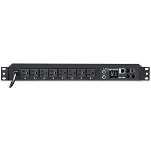 CyberPower PDU41001 Switched PDU, 120V/15A, 8 Outlets, 1U Rackmount