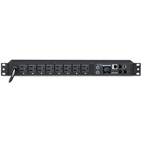 CyberPower PDU41001 Switched PDU, 120V/15A, 8 Outlets, 1U Rackmount
