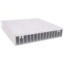 Awxlumv Aluminum Heatsink 100 x 100 x 18mm / 3.94 x 3.94x 0.71 Inch Heat Sinks Radiator for Circuit Board and Transistor Semiconductor Devices with 16 pcs fins - Sliver
