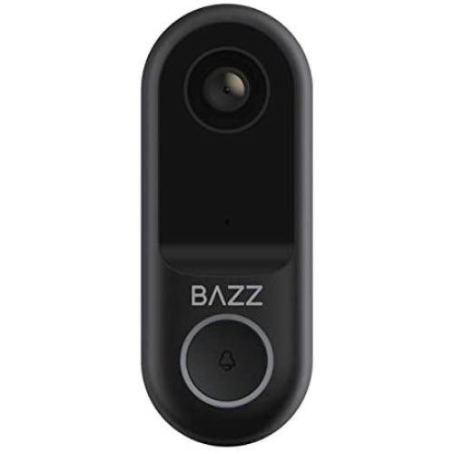 BAZZ WFDBELL1 Smart Home Wi-Fi Doorbell, HD Camera, Two-Way Audio, No Hub Required